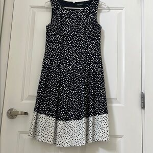 Lauren Navy Polka Dot Dress